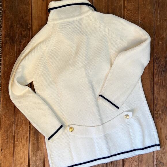Vintage 1960s women’s collard blazer cardigan blazer nautical feel - Picture 7 of 7